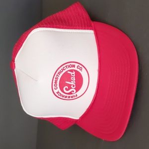 Firebrick Construction Co. Red&white Snapback Trucker Ball Cap